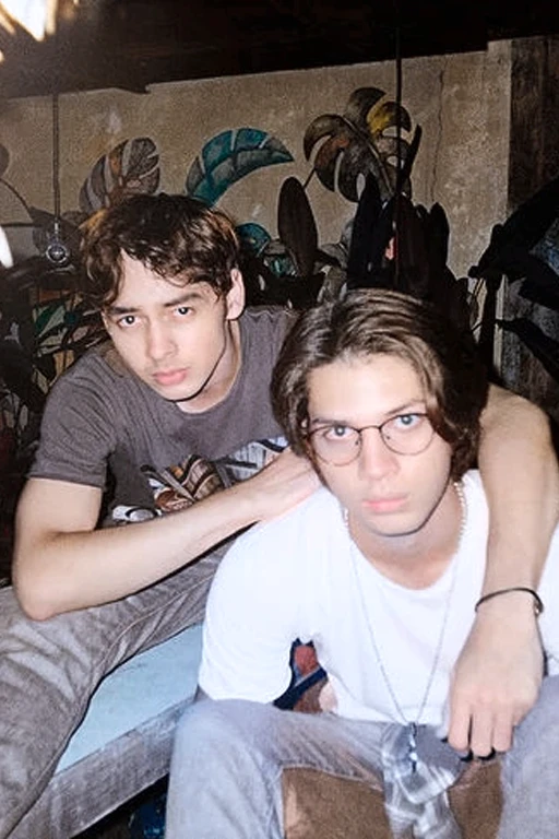 boys with portable stereo, Londres, 1983 --auto --s2
