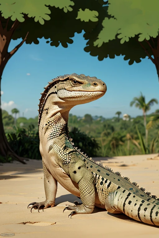 The humanoid being is a hybrid of a lizard and a fish, this being is watching, fotografia de Corpo completo imagem de corpo inteiro. Environment overview.