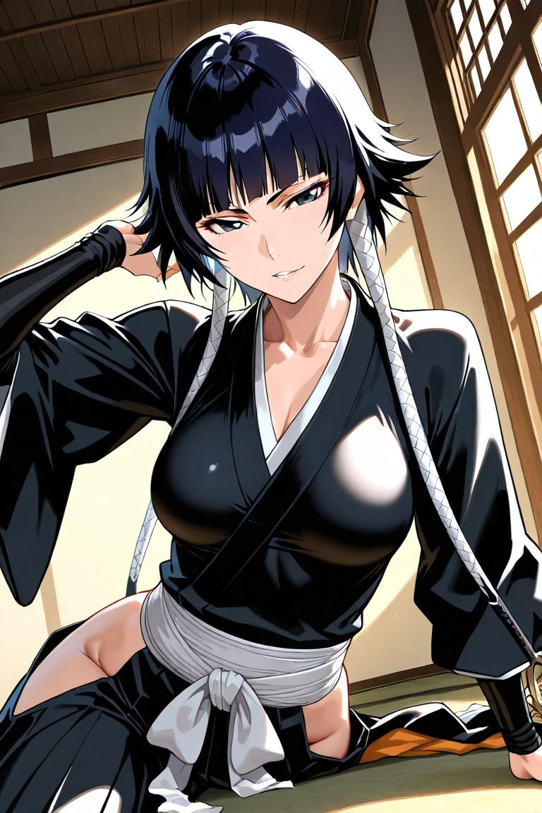 sui-feng,short hair,short hair with long locks,japanese clothes,sideboob,