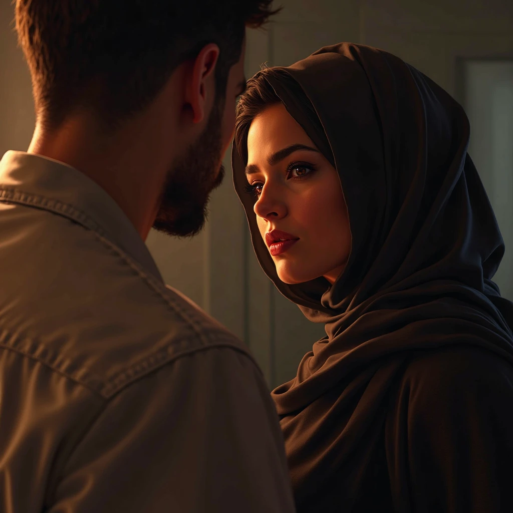 The Islamic 22 year wife quarrels with her 28 year husband