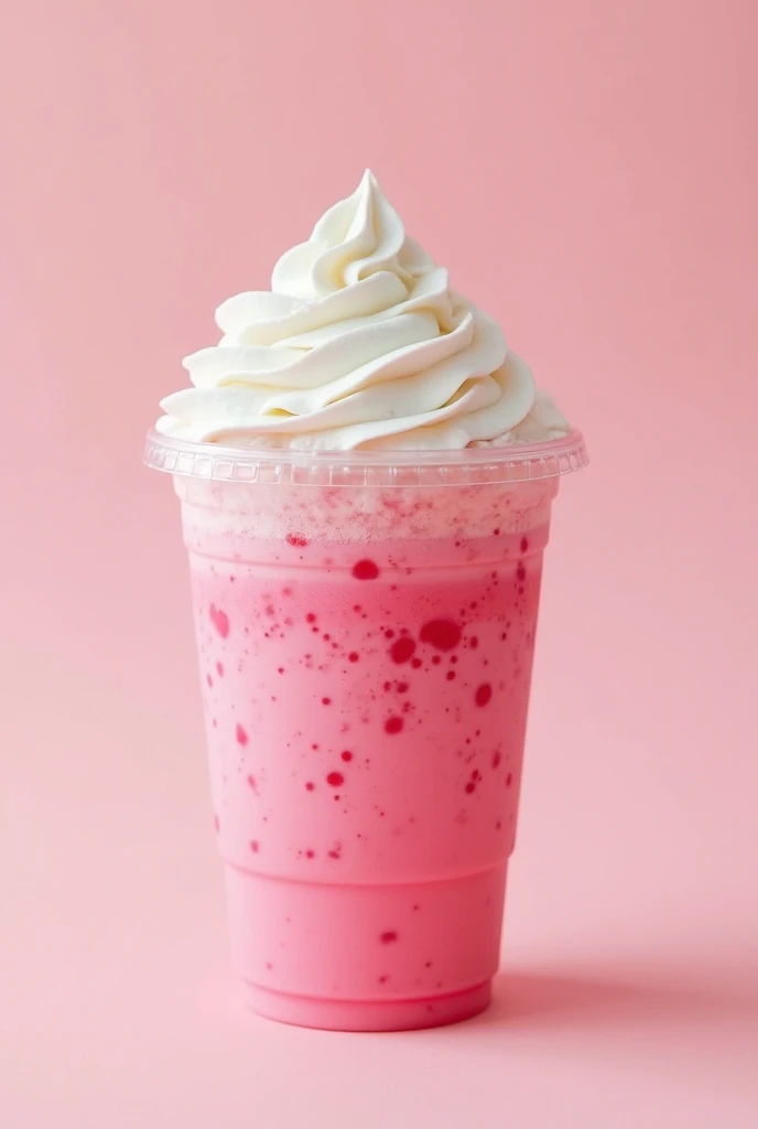 An advertising for Big cup fill with ice and flavours drink.. Each 5 drink contain different colour such as milky strawberry, milky chocolate, milky purple, milky mango, milky greentea. Topping with crystal clear ice cube. HD, realistic, 8k,