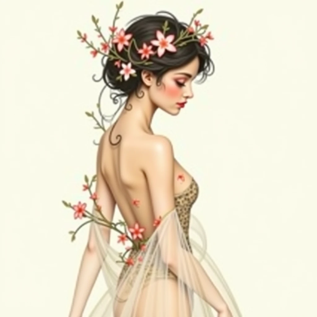 European woman, looks like Tessa Winters, (20 years old), wide eyes, ugly beauty, woman, subtle tan-lines, ((VERY wide hips)), (nude),naked, floral wallpaper, full but trimmed pubic hair, (small breasts), soft light, chubby, long labia, pear shaped body, ((moist crotch)), plump body, short hair, legs spread