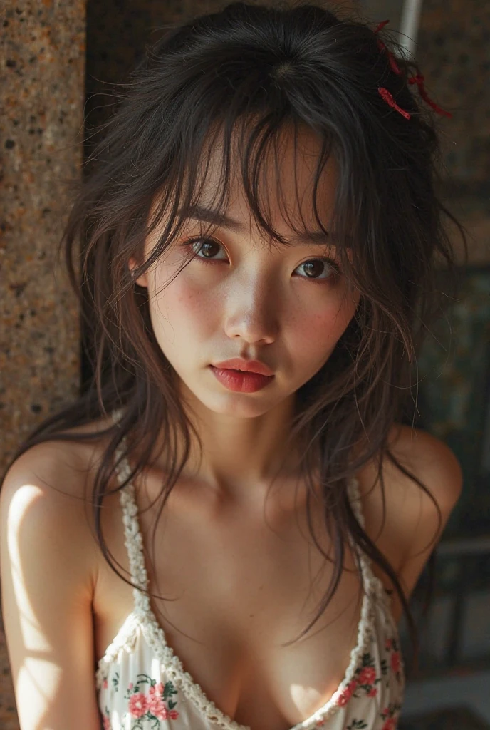 Realな写真、of Japanese、Idol、cute、bangs、Long Hair、Micro Bikini、Detailed face and body、Natural lighting、High resolution、Photorealistic、(Highest quality、8k、High resolution、masterpiece:1.2)、Super detailed、(Real、Photorealistic、Photorealistic:1.37)、Realな肌の質感、Detailed eyes and lips、Beautifully detailed face、Long eyelashes、Smooth Skin、Natural body shape、