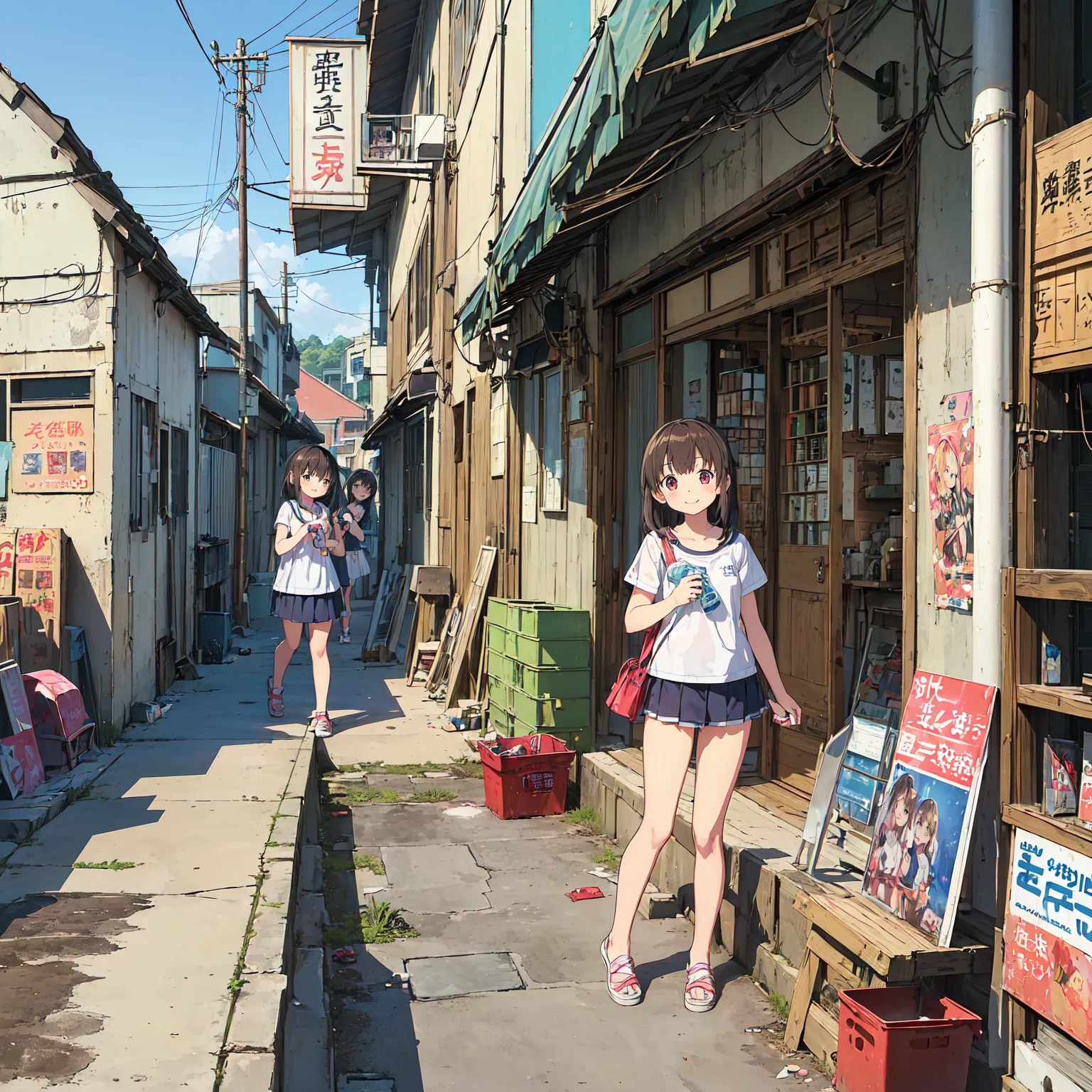 ((Crowd of funny 美脚nudists lined up))、,Mass mass screening、Dense、group selfie、