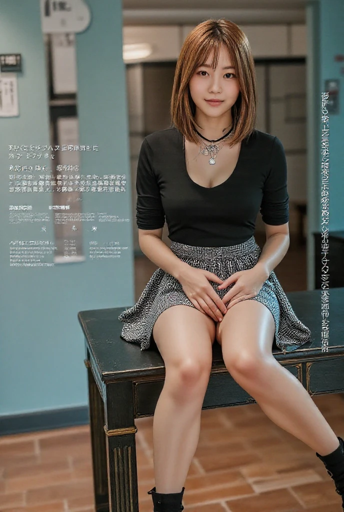 (superflat, flat shading, flat colors), masterpiece, best quality, magazine cover, samsung ad for handphone, , text, ,nude, half body, wet body, open legs, spread legs, small pussy, slim legs, collabrone, bare shoulders, small breast, squirt, to much squirt, realistic body, seductive smile, sexy bikini, flashing tits,