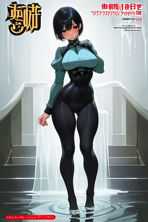 (Highly detailed CG Unity 8k wallpaper,masterpiece, Biological, whole body),(Best lighting, Best Shadow, Very delicate and beautiful),(One girl),blue eyes, Big Breasts, Black Hair,Red and black off-the-shoulder SF bodysuit,Neck Seal,High-tech sci-fi corridor, Dynamic pose, Detailed Machinery, Sleek design., {{An extraterrestrial lifeform preys on girls and takes their place、Her breasts are bigger than a real girl's}}, Unknown sensation, Feels good, Vigorous movement, more, instinct, Female fall, Bouncing chest, loose, loose, human bone, foot, Girl's human bone, NSFW
