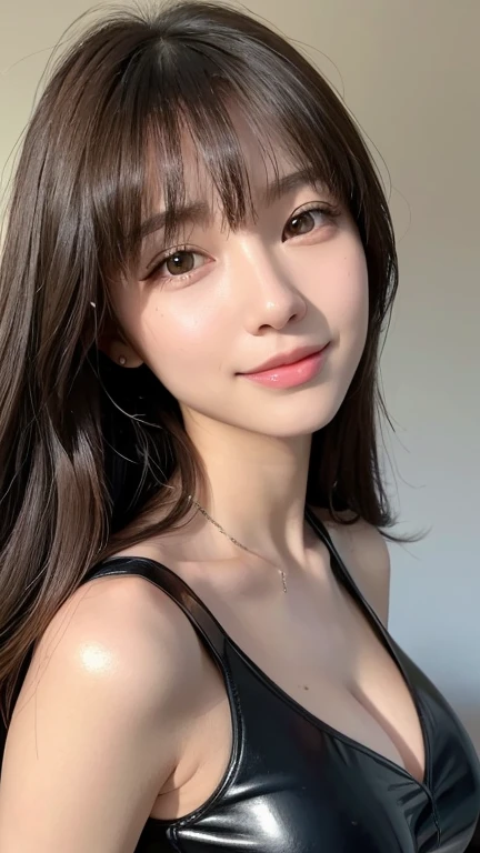 ((Realistic lighting、Highest quality、8K、masterpiece:1.3))、Clear focus:1.2、 girl、Perfect Body Beauty:1.4、Slim Abs:1.1、whole body、((Dark brown hair、Large Breasts:1.3))、(Acceleration:1.4)、(Nice、dawn:1.1)、View of Waikiki Beach、Palm tree、Thin face、Beautiful Eyes、double eyelid、Fashion model posing、Floating Hair、T-Shirts、Cleavage、smile