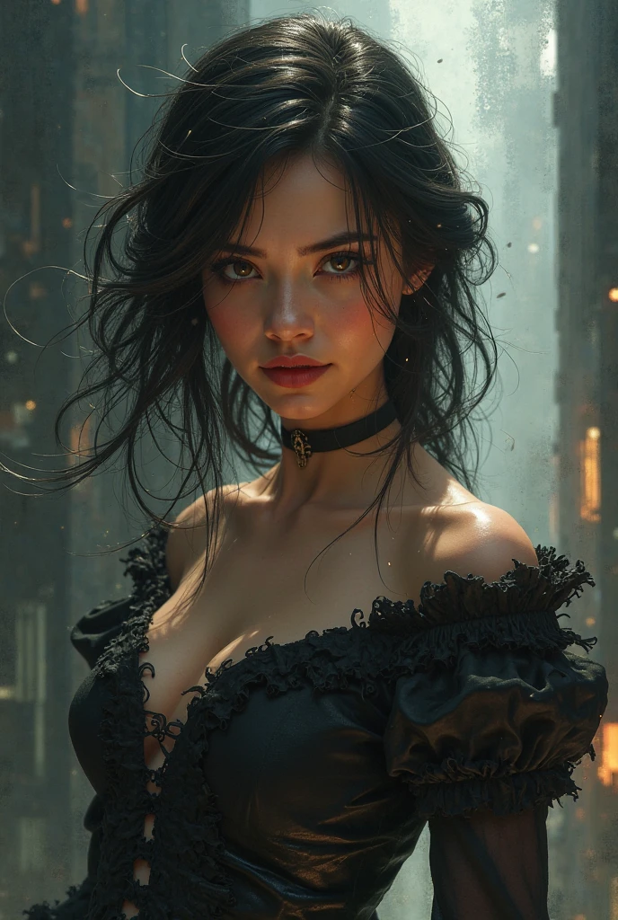Girl in sexy lingerie - Girl in sexy lingerie, realista, de alta calidad, with ultra-fine details and impressive resolution. This masterpiece of an image shows a beautiful woman in sexy lingerie, con una calidad de imagen en 4K que resalta todos los detalles de su figura. Her soft and seductive skin shines under the cinematic lighting, mientras que su cabello mojado y suelto le dan un toque sensual. Sus labios brillantes y tentadores, along with his eyes looking directly at the camera, crean una imagen cautivadora. No se pierda esta