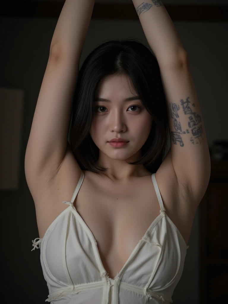 Japanese woman being vivisected, 20-year-old, operating table, laparotomy, During surgery, Dead, The most beautiful woman, The horrific treatment room, Evisceration, Highest quality, masterpiece, Ultra-high resolution, (Realistic:1.4), RAW Photos, (Real skin texture:1.3), (Film Grain:1.3),