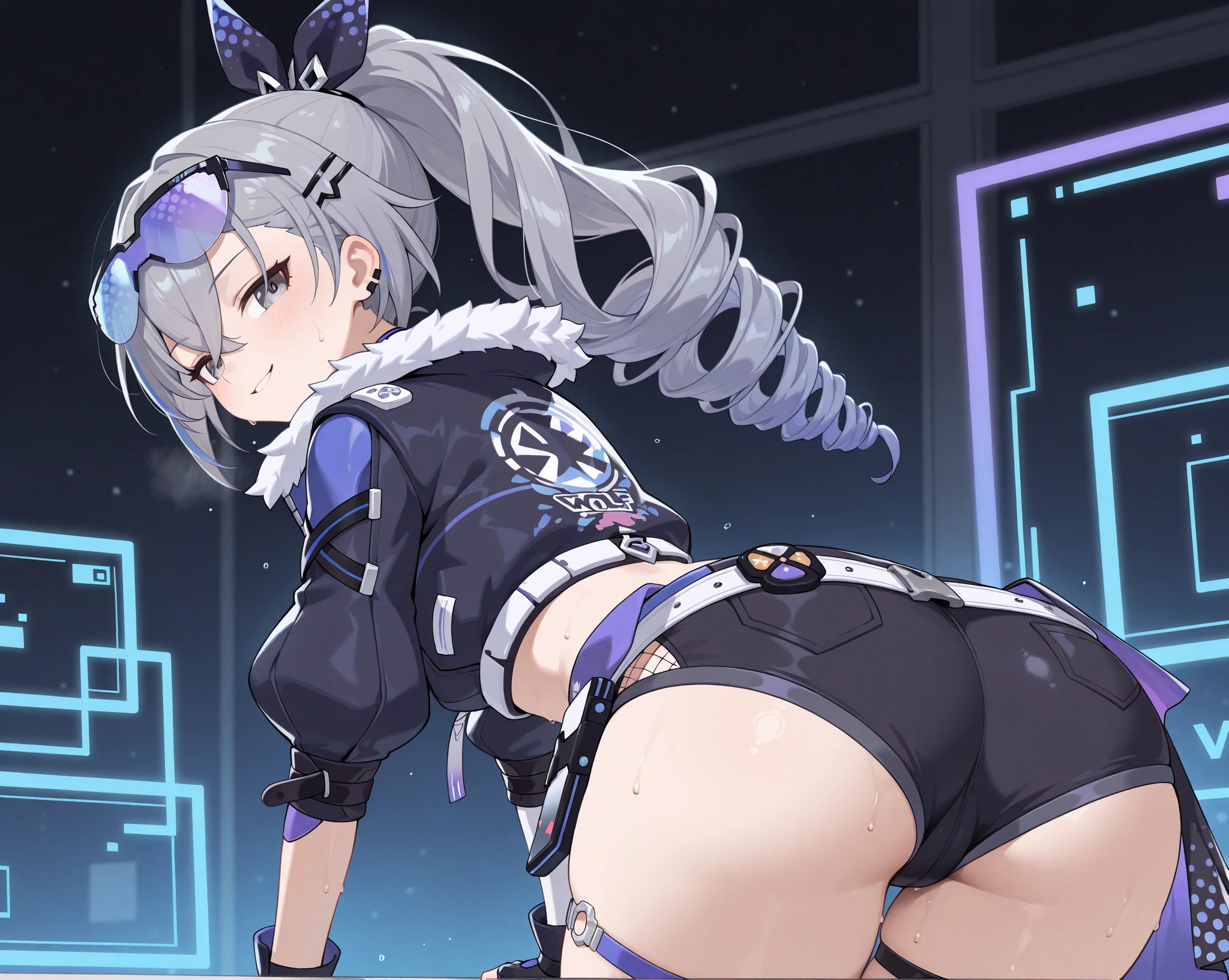 1 girl, (alone:1.2),、((Black man makes a woman suck his dick))、((Girl giving a)),((blow job)),((Black big))、((high quality))、((High resolution))、((masterpiece))、special week、Uma musume