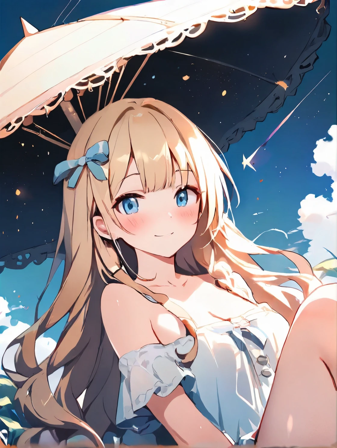 ultra-detailed, high resolution,(incredibly absurdness) ,extremely detailed CG unity 8k wallpaper, ((masterpiece)), ((top-quality)),
BREAK, 1 beautiful girl, girl, (cute:1.5),(Little:0.5),(cute:2.0),(change:2.0),( girl),(big breasts:1.65),(chin hair,blonde,blue bow,green eyes,Eyebrows visible through the hair,side lock,long hair with bangs parted, hair flower, hair ornaments, big ribbon in hair, curly hair, ponytail:1.6),:he, white feathers, one thin white wing, Ang he wings, spread your wings, shining wings),pit \black},glowing skin, beautiful skin, Shining beautiful skin, open your mouth, bashful smile, alone, tooth, upper teeth,(long eyheashes, double eyheids:1.2),alone, glowing skin, beautiful skin, Shining beautiful skin,(highest quality face),(highest quality shining eyes),
BREAK,
(horizontal striped bikini:1.3) snowboarding at high speed on a snowy mountain, smiling and enjoying the thrill, The background is a ski resort crowded with people, ((sleeveless, bare shoulders):1.2), knitted hat and goggles, bare neck, cleavage,
BREAK,wakame,wakame,wakame,(Cowboy Shot:1.4),
BREAK,(Blurry background:1.3),(absurderes, hight resolution, Super Detail Art),cel shading,Clear Color, Lonely optical effect, Beautiful pictures, Bright glow, mystic atmosphere,(Close-up of girl:1.1), Mystical light particle effect,manga influence, clean line drawings,