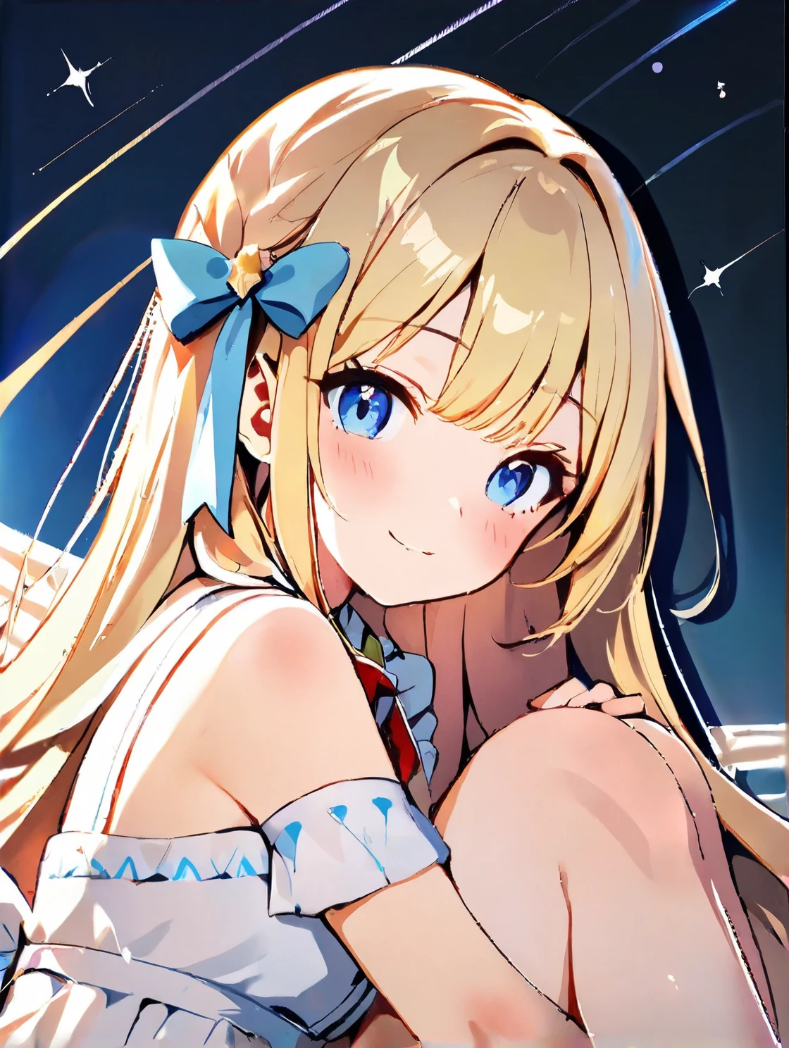 (Kagamine rin), cortinas de pecho, vestido de porcelana, deslizamiento de areola, (mejor calidad: 1.0), (8k papel tapiz: 1.0), extremadamente delicado y hermoso, (hermosa cara detallada: 1.0), (ojos profundos detallados), symmetric breasts, ((smal boobs)),ojos profundos, vapor, piel brillante,