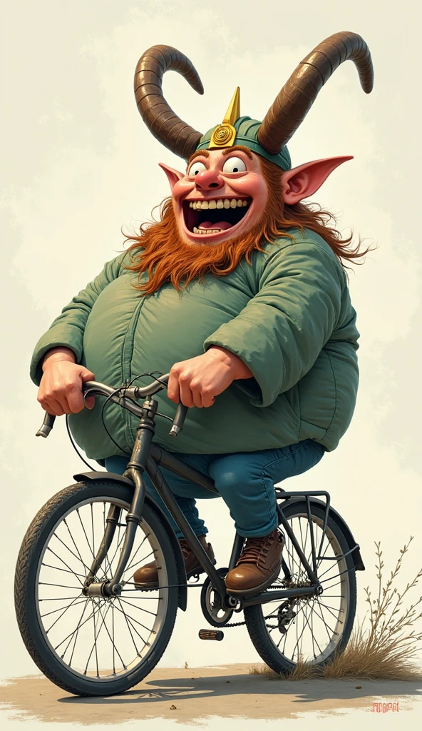 gandalf as fat biker, art by artstation