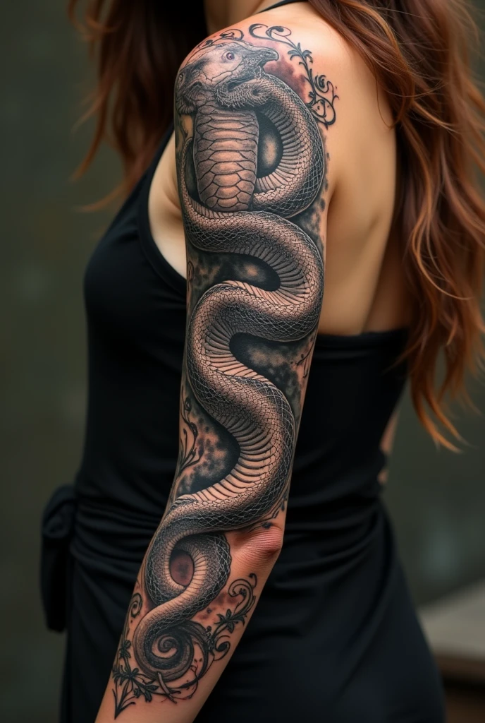 A lion tattoo on the back, not so masculine nor so feminine, something small and that matches the spine 