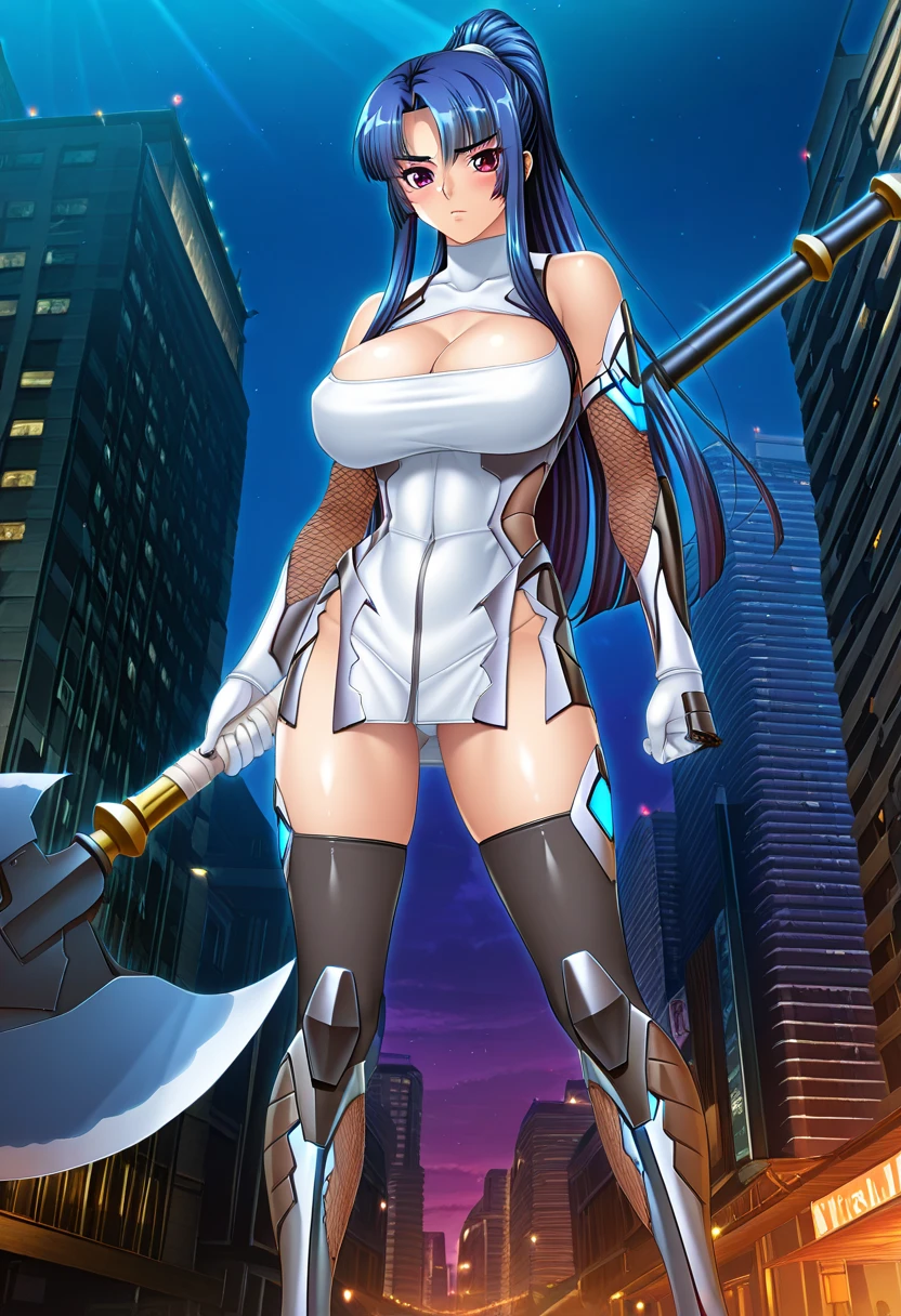 best quality, official art, masterpiece, textile shading, HDR, very detailed, colorful, best details, fantasy, suit, Yui Takamura:1.5, 1 female, 25 years old, best quality, official art, masterpiece, textile shading, HDR, very detailed, colorful, best details, fantasy, battle suit,1 female, 25 years old, standing on stairs,A castle town with an old castle view, sunny,choppy hair, big breast, skinny,Surrounded by a large crowd:1.9、Confetti flutters、Blessed、Being welcomed:1.5、cameltoe:1.3, ground level shot:1.9,
