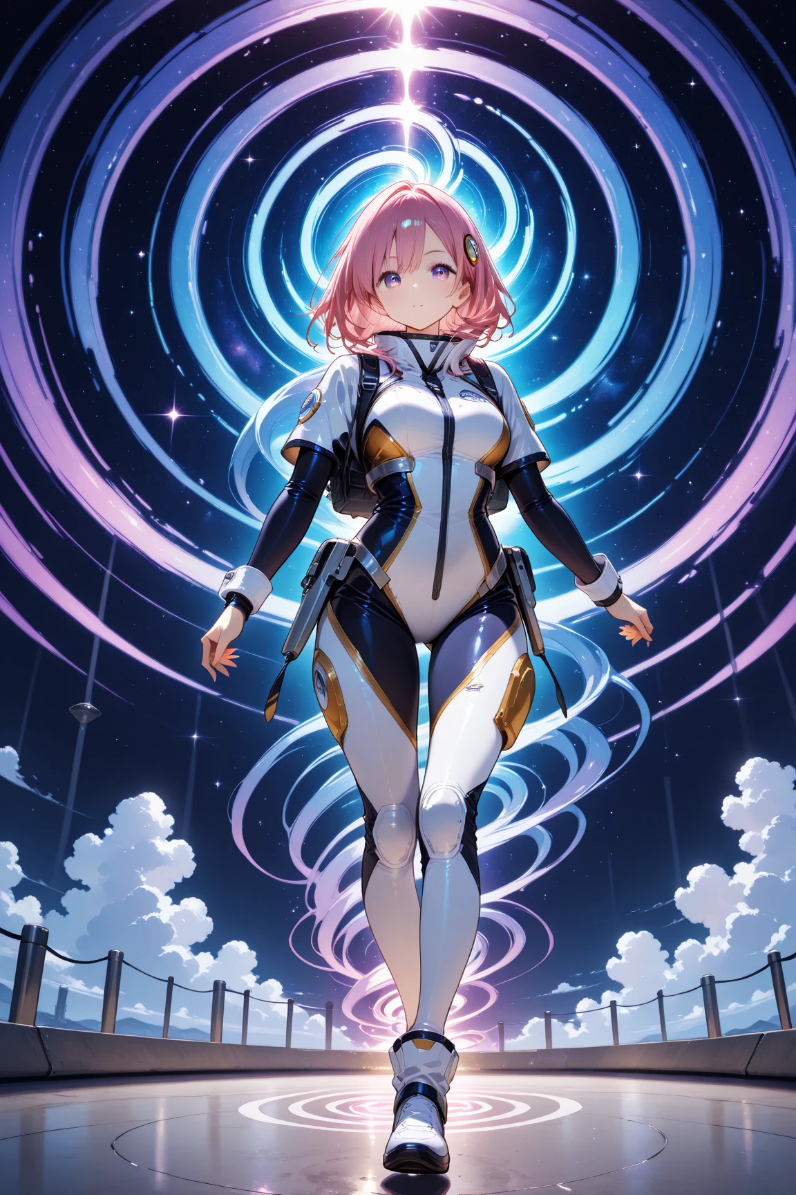 Future Photon Harima Sakura, Mirai Mitsuko Harima Sakura, On all fours, Full Body Shot, Wearing nothing.,

