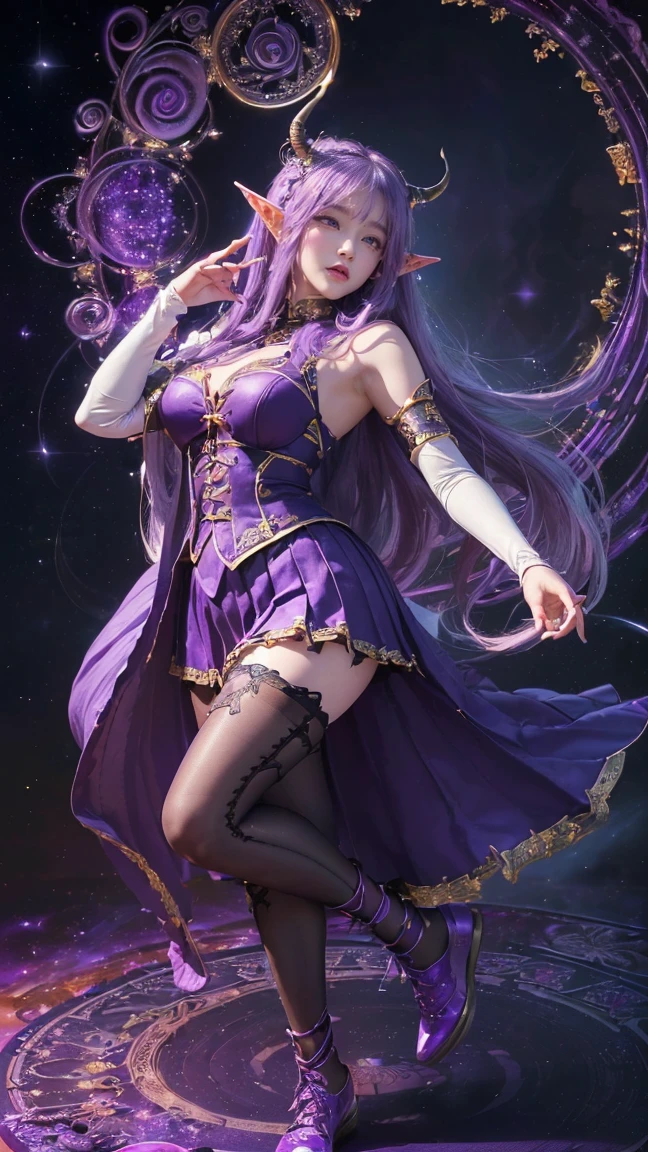 ulzzang-6500-v1.1, (original photo: 1.2), (reality: 1.4), (sharpness: 1.2), (a woman), (perfect body proportions), ((pierced lover)), (lip ring, ring, navel ring, nose ring)), (high jumper figure), (dance sports pose), (breast: 1.8), (areola: 2), ( Pectoralis major: 1.0), (sternocleidomastoid muscle: 1.0), (abs: 0.7), (hips: 1.6), (gluteus maximus: 1.8), (biceps: 1.2), (deltoids: 1.4), (inguin: 2), (latissimus dorsi: 2), ( light purple skin, thin skin, seductive expression, double eyelids, jelly textured lips, glowing lips, cherry small mouth, small upturned lips, extended tongue, (((wind blowing gray-white hair, seductive expression)), moles under the eyes, ( ((Detailed skin texture))), real pores)), textured skin, (wearing gemstones, pearls, emeralds, amber,), ((tongue nails), (lip nails), (umbilical nails), gemstones refracting dazzling light))), (dynamic hair, layered hair, wet hair, wet skin texture), sweat dripping all over, shiny skin, glowing skin, radiant, eyes looking at hands, high quality details, cinematic lighting, ((backlight)), ((World of Warcraft), (night elves)), (( White hair, purple skin, skin without any blood, elf ears, extra-long eyebrows, no eyeballs ,), purple lips)), ridiculous, incredibly ridiculous, huge file size, super detailed, high resolution, very detailed, best quality, masterpiece, illustration, very detailed, CG, unity, 8k wallpaper, amazing, fine details, masterpiece, light on face, backlight, dark clouds, fire in the sky, movie lighting, 1girl, 16 years old, ((high jumper body proportions) ),((slender body)),(no panties))))),(no pants)))), (no socks)))), (no skirt)))), ((no shoes))), (dynamic pose))), (half))), (sitting))), (sitting with knees up))), (tight muscles))), (Greek toes), (long nails, pink nails, pink toenails), (camel toes), (legs apart))), ((correct anatomy) ),(((Correct unplaning))),((Maid outfit in Organza patched lace,(Damaged clothes)))),(Gemstones, diamonds, pendants, necklaces, waist chains, stud earrings, ear