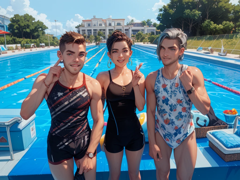 Boy student, athlete, bronze skin, Burly muscles, Muscle lines are full, Sweat soaks the body, high high quality, Clear picture, Asian handsome