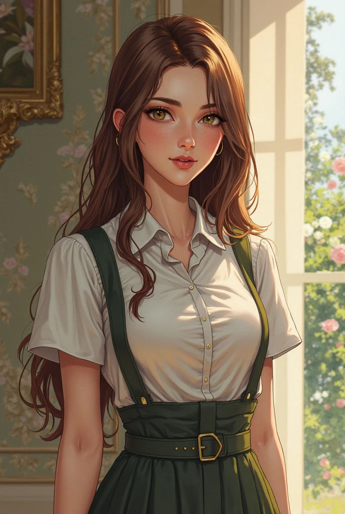 ((work of art, best qualityer)), (1 girl), (standing alone), (female focus), You (chainsaw man),(very highly detailed face, Actual image, Realistic white skin, realistic body, details Intricate), trunk, serious , eyes browns, gazing at viewer, bandages over the body, Bblack hair, long sleeve shirt, apron dress, black necktie, bandages, bandages, breasts small