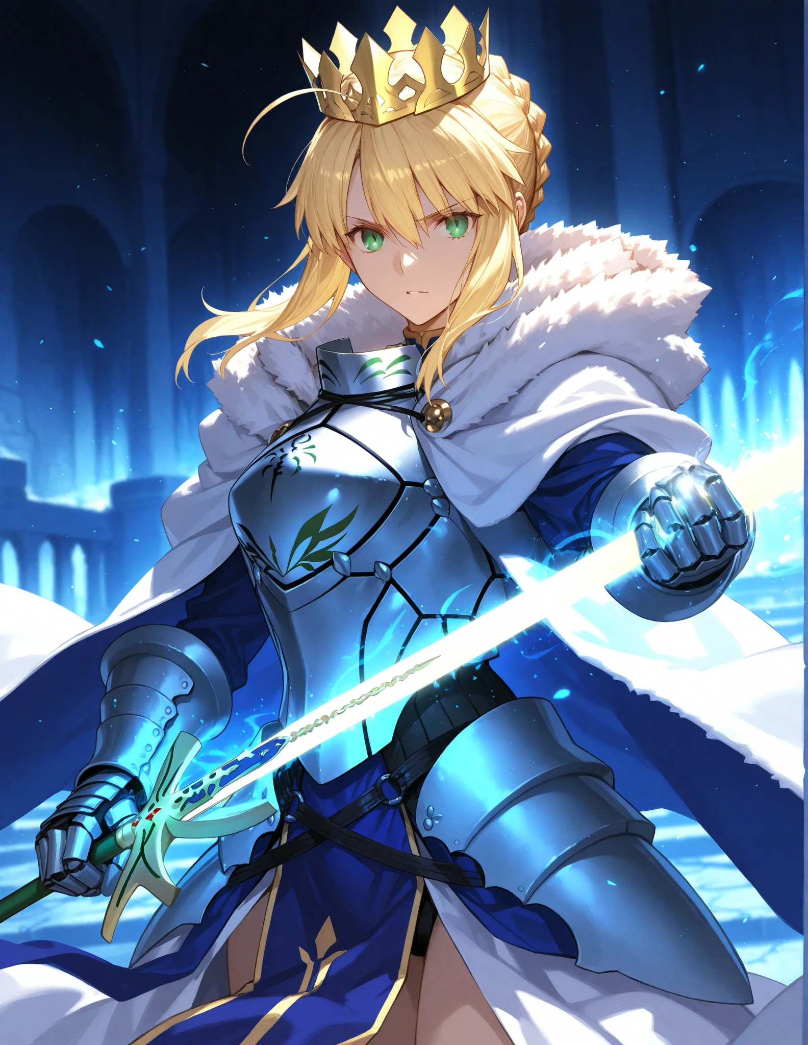 1girl, Artoria Pendragon (Ruler-Class) from fate/stay night - SeaArt AI