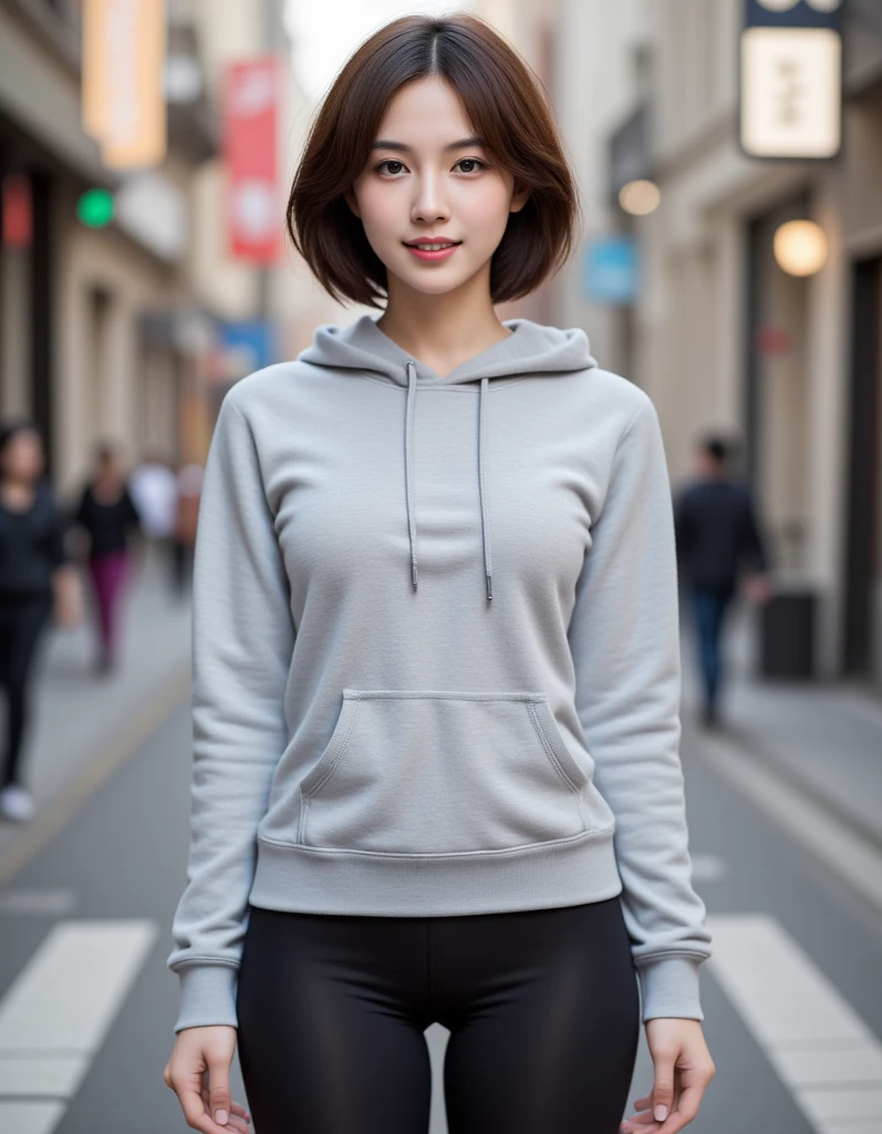 (((Clothing:2.0, Long grey sweatshirt:2.0))), ((Composition from the thighs up:1.8)), ((Balcony of a Japanese apartment:2.0)), ((Clothing:2.0, Long grey sweatshirt:2.0, Pink panties:2.0, Glasses:1.8)), ((Smile, short hair:1.5, Small breasts:1.5, slender:1.5, Small Ass:1.5)), ((Japanese, 1 Girl, 18-year-old, 7 heads, Ideal body proportions, Black Hair, With bangs, Small breasts, Erect nipples, slender, Small Ass, Beautiful feet, Skinny Legs)), Surrealism, Cinematic Lighting, Depth of written boundary, First Person View,  F/1.8, 135mm, Ticker, Mastepiece, Curate, ((Anatomically correct:1.3)), Textured skin, Super Detail, High detail, High quality, Awards, Best Quality, High resolution, 8K