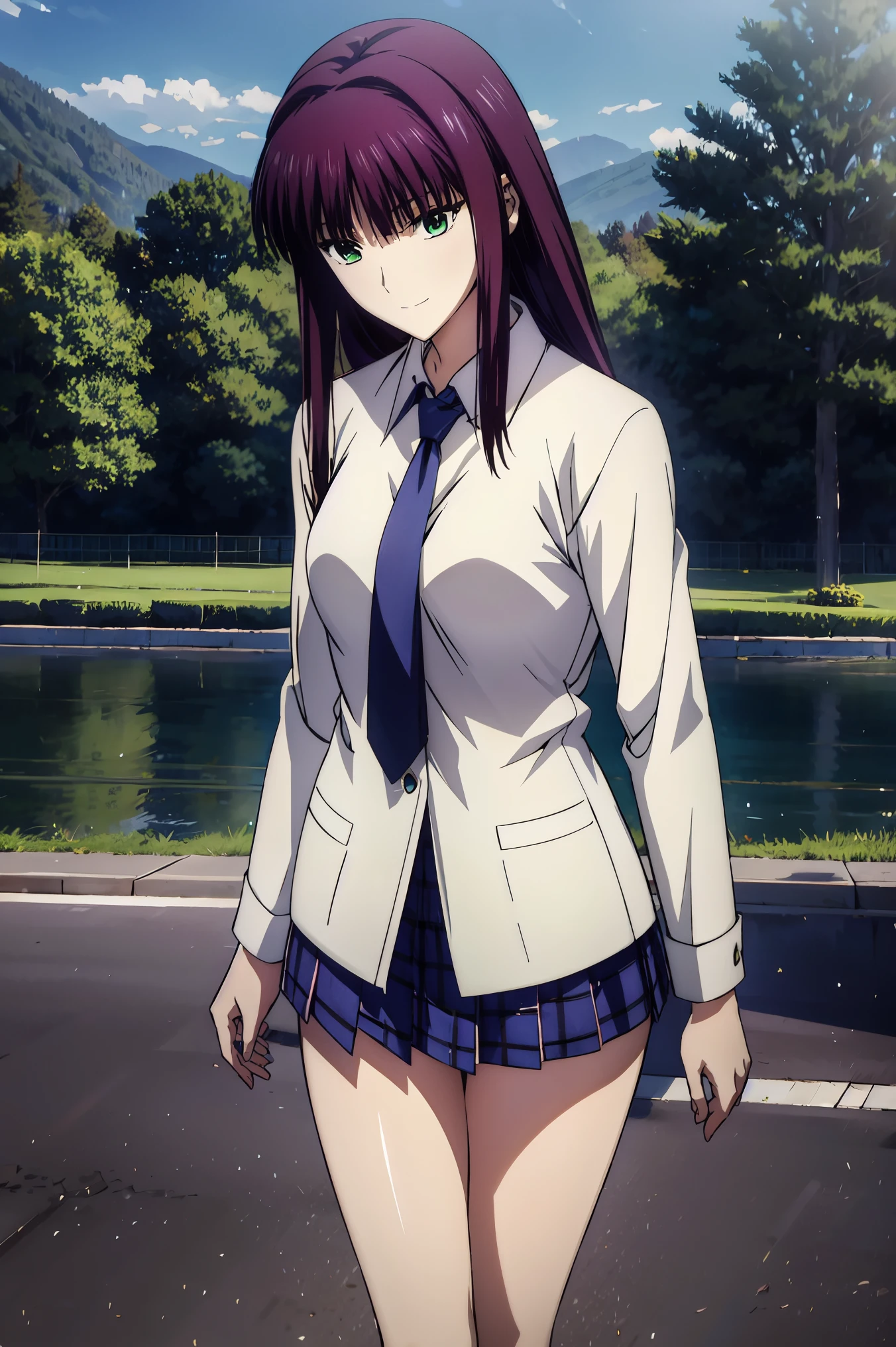 宝石のような瞳, 超 high definition, ((( green eyes))),赤 purple hair, beautifulアニメ高校の女の子,( masterpiece:1.2, 最 high quality ), ( exists, photo exists:1.4), beautifulイラスト, ( nature光 , Movie Screenplay ), nsfw, watch viewers , cowboy shooting, beautiful髪, beautiful顔, beautiful and amazing eyes, beautiful鎖骨, beautiful体, beautiful胸, beautiful太もも, beautiful足, beautiful指 , black socks, blue tartan ribbon tie )), ( beautiful風景), Evening , Riverside, walk, Smooth Animation CG Art , 魅惑的な anime girl , high definition, very detailedななイラスト, film grain , standing , U high definition and 8K Connection , 長い赤 purple hairと green eyesをした anime girl , anime moe art style , 若い anime girl の接写, Smooth Animation CG Art , anime moe art style , anime girl , 魅力的な anime girl , high definition, CG Details , high quality shadows, beautiful、delicate face、All the details , ディテール beautiful ,(高度に CG Details 8kの壁紙),Makima ( Chainsaw Man ),scathach ( destiny / GRAND ORDER REQUIRED ),Reika Shimohira , high definition, とても繊細で beautifulCGイラスト,最 high quality , exists Feeling , exists fabric, exists texture,((( debris flies))), (((最 high quality ))),8k,At 32k, masterpiece, beautiful and charming anime woman , Supermarkets, very detailedな, high definition,シュールな college student の女の子, masterpiece, 最 high quality , high quality , Freshness , high quality texture, high quality shadow, High detail, sex , seat, college student , alone,I, alone, alone, ADULT BIB , beautiful長い脚, beautiful胸, beautiful太もも, Tight legs , beautiful leg line , slender hips ,Mature body girl, Big Breasts,reddish purple hair, purple hair, charming anime girl , colorful hair, straight hair ,shy smile,幸せそうなsmile, Brilliant appearance ,cute smile,Cool Beauty, beautiful女性, well-groomed face , beautiful写実性, attractive figure , charming face , A Gentle Look Like A Sculpture , beautiful髪,smile, colorful eyes , green eyes,Jade Eyes, beautiful目,bright eyes, DELICATE EYES FULL OF DECISION, Jewel Eyes ,Jade Eyes,( green eyes:1.5), 水の中の体とcharming face ,8 heads,:: 174cm,She Wears A Necklace Around Her Neck, , holiday,(((masterpiece))) , (((最high quality))) , 8k , 32K , masterpiece , beautiful and charming anime woman,is fully completed, beautiful髪, beautiful胸,Frill collar, black robe, white dress, Center Frill, button, wide sleeve, long sleeve, The curvy , Frill collar, BREAK のmasterpiece, 最high quality, high resolution, 8k, Official Art, Super Wrestless, very well detailed and beautiful, very well detailed, very detailed , very well detailedbeautiful女の子, very well detailed顔, Has a very elaborate eye, 非常にbeautiful肌, very well detailed指, very well detailed鼻, very well detailed口, Perfect Anatomy Break Full Body Shot, look down, Praying Blake Hill, nature, forest, very well detailed CG unity 16k, Extreme Fine 16KCG Wallpaper