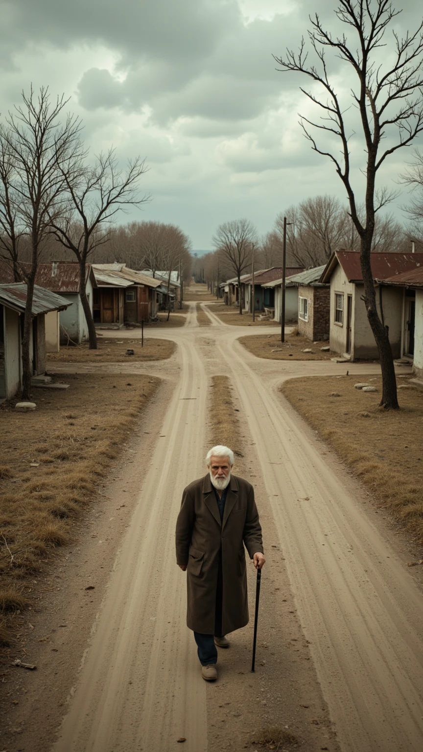 A Muslim leader was passing through the road in the middle of the night and there were some huts around him