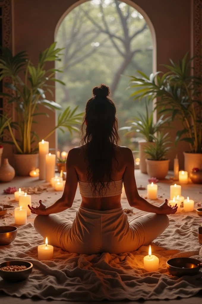 Image for a relaxation and relaxation Youtube channel, with incense and candles that generate many visits and followers