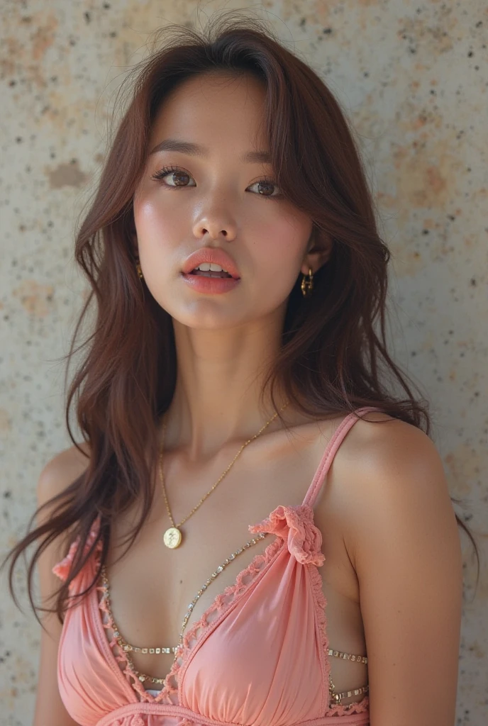 (RAW shooting, Photoreal:1.5, 8K, highest quality, masterpiece, ultra high resolution), Highly detailed skin and facial textures:1.3, perfect dynamic composition:1.2, expression of joy:1.0, Tears are flowing:1.0, 22 year old Japanese female singer:1.3, Height 163 cm, cowboy shot, Fair skin:1.2, sexy beauty, perfect style:1.1, beautiful and aesthetic, very beautiful face:1.1, (small underground live house, 100 spectators, studio lighting, Spotlight), (hold the microphone with your right hand:1.3, open your mouth, singing pose on stage:1.3), (professional dressing:1.0, simple red long dress:1.2), (Medium chest, Chest gap), (Beautiful and erotic big eyes:0.5, Bewitching:0.5, adult charm:0.5), necklace, earrings, bracelet