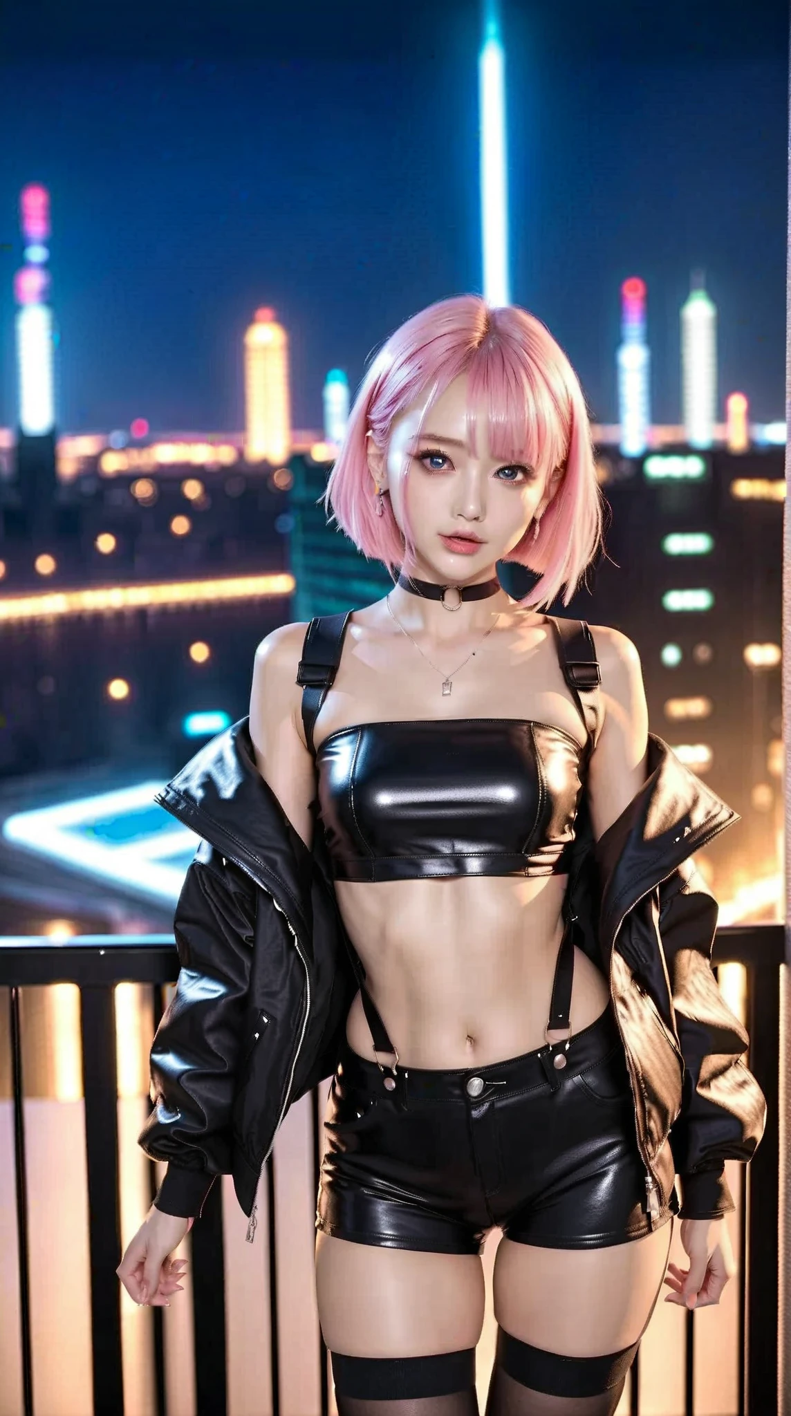gyaru, (shiny oiled skin:1.2)