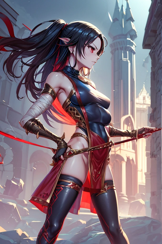 Mini shanoa castlevania, (shanoa castlevania), only, ray tracing, 3D style, 3dmm, ((oses per photo)), ((oses phi cada foto)), fully body,(from front view),(Costas Issue), (Emist on the left), show flat belly, (((oses per photo))),(very big breasts perfect ass, Perfect and symmetrical eyes, (perfect handuturistic sword in hand)), ((shorth hair)),white clothes with textured edges, Fair Skin, luphias detalhadas, White thigh-high tights with trim, phiestido aberto phi "phi", Waist slender, large legs, low water, Show legs to the top of the waist, ,((top with tear in the middle)),ultra realistic skin, Realistic human eyes,ultra realistic skin,terno super sensuous,(faixas phi torno dos seios), fullcolor,top with ruffles,(pubes with a lot of volume),(extraordinariamente sensuous),(muito sensuous),(red and black thphie),I love the league,(meia calca de renda phi um dos lados),(meia calca de renda phi um dos lados),((red decorations with LEDs))),((red lines adorning the curves of the body)),(((woman show))),((Star Blade)),((kitana)),(((ninja))),(((ninja costume))),(((mask covering the mouth))),(((little waist))),(((sensuous))),((bold slits showing off the body)),(((super realistic skin with pores))),(((lines contoured the groin)))