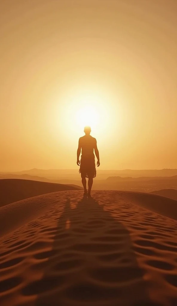 A handsome beautiful slim shirtless white skin man in the desert with a falcon