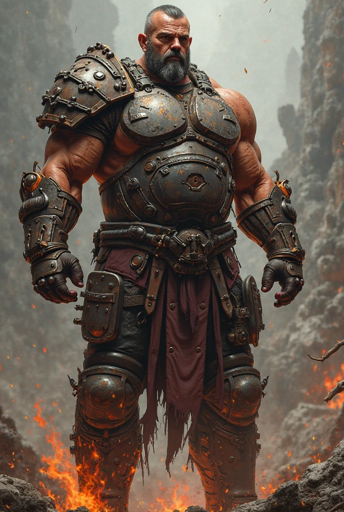 Images of a fantasy character exercised With rage tied in a place with posimas experiment
