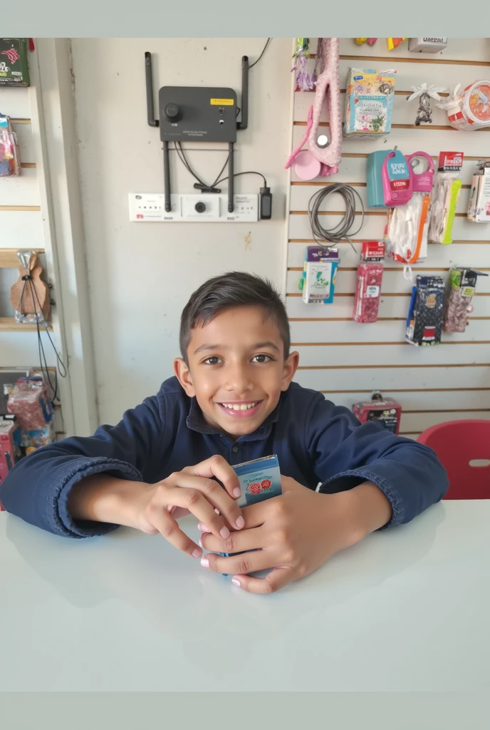 Boy holding a box and a kite in his hands, entregando caixa de parsel, segurando presente, presenting wares, with a happy expression, giving gifts to people, competition winning, um bonito, Presentes, Obra-prima maravilhosa, resplandecente e orgulhoso de suportar, grande obra-prima, obra-prima vencedora do concurso, print ready, captured with sony a3 camera, candid photograph, muito bonito