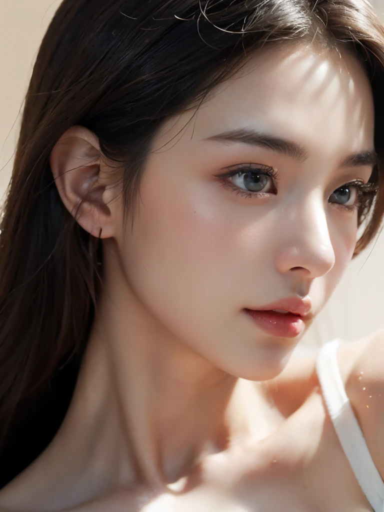 Non-NSFW、Realistic、Highest quality、Highest quality、masterpiece、Ultra-high resolution、RAW Photos、Realistic、Bright lighting、Face Light、Smooth Professional Lighting、Looking into the camera、alone、Adult female、Beautiful woman、Super Beauty、Realistic肌、Moisturized Skin、Realistic eyes and faces、Perfect model body shape、Beautiful Eyes、Big eyes、Inconspicuous tear bags、slim、No bra、Beautiful fingers、very short hair、Black Hair、Blue Eyes、Looks happy,(smiling:1.1)、(Both ears are hidden by hair)、Fantasy World, Small Ass, (Venus&#39;s Breast:1.3), A konigsreuter, (navy blazer:1.5), (red tie:1.5), (gray checked pleated mini skirt:1.5), (white thighhighs:1.5),(high heels:1.5)