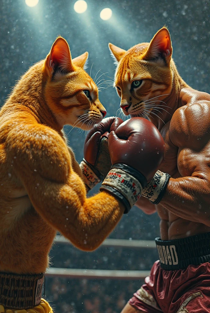 3d,Cat Real,,boxing,fight,2 people,Punch in the face,fight