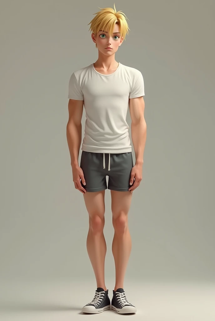 A boy who is not skinny or fat, with black hair and has curls and a very short beard