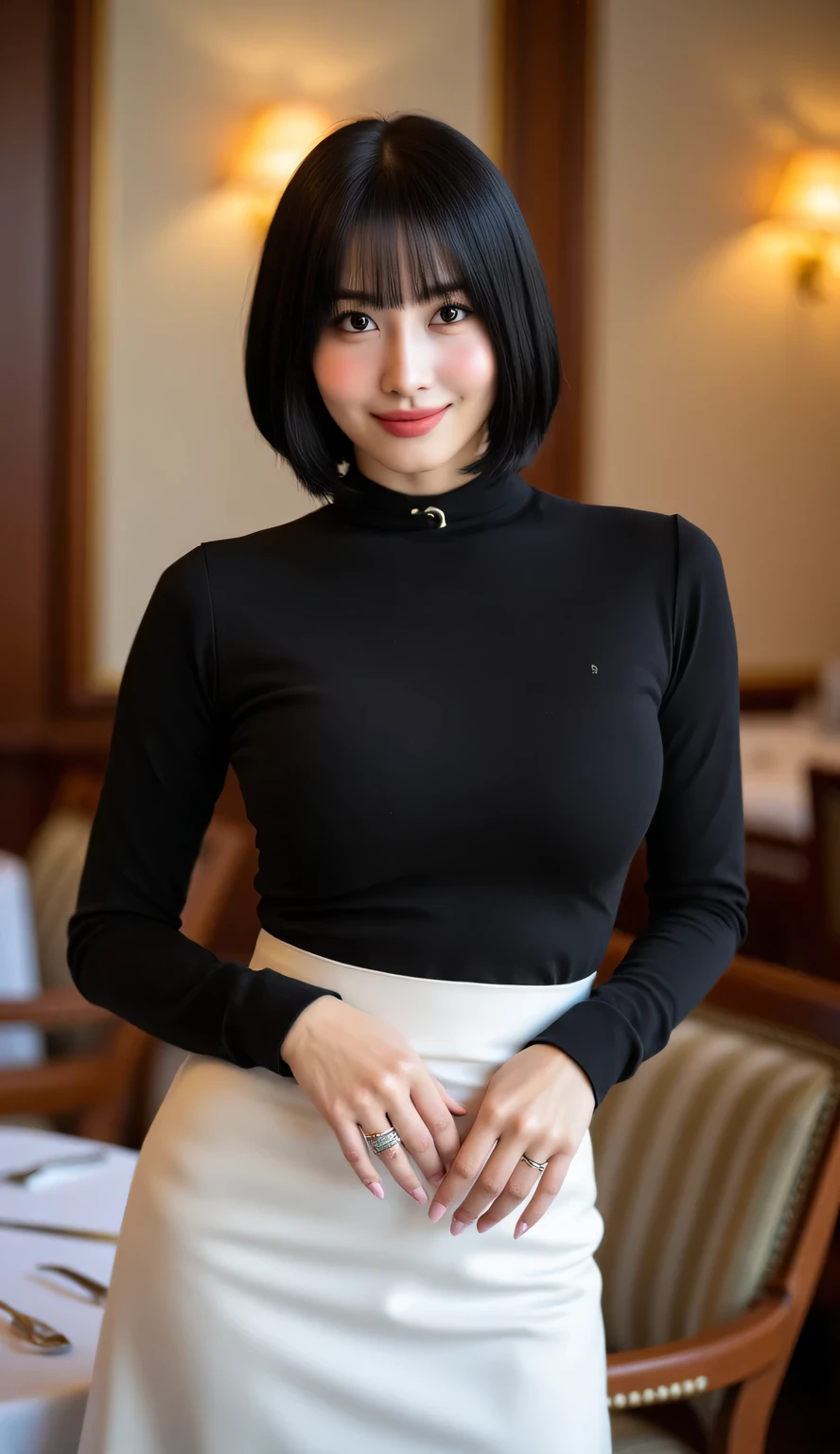 170
Shorthair, a 20 yo woman, gentle smile, Abstract
