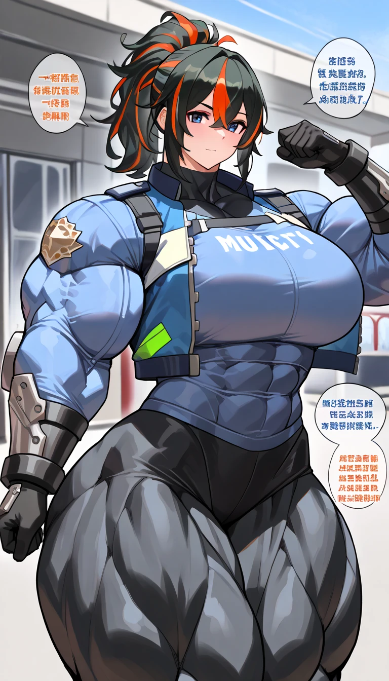 score_9, score_8_up, score_7_up, best quality,masterpiece,ultra-detailed,realistic, photo-realistic,High-definition face drawing,RAW photo,official art,detailed background, (wearing clothes:1.5), (dynamic pose:1.2), (imagination of joy),(Nice face), multicolored hair, (Dip dye hair:1.1), blue mucus floating around, Slime Girl,covered in blue slime, (partially transparent), (Wet with water), (blue sweat), Slimy blue liquid dripping from her body. Her hair is also covered in blue slime. blue slime scatters, Blue hair, blue eyes, (Intricate and colorful biomechanical bodysuit: 1.2), (Zentangle: 1.2), (Mandala: 1.2), (Entanglement: 1.2), ninja, bare shoulders, detached sleeves, cleavageThe blue sky reflected in a puddle