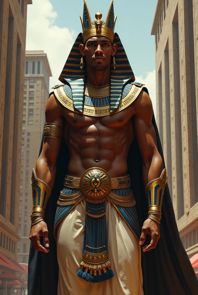 Create an interclass jersey based on an Ancient Egypt themed football team jersey, that has a golden color