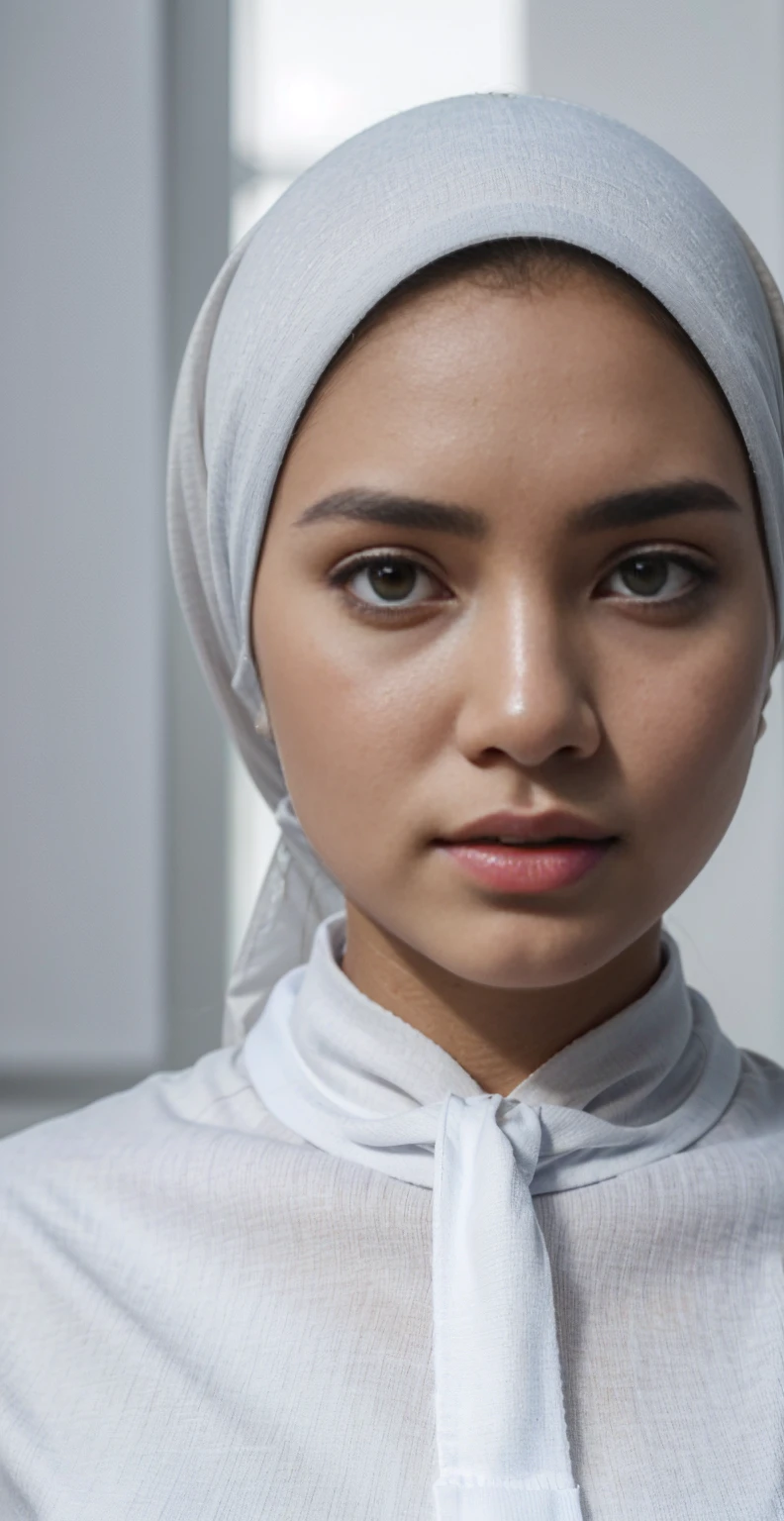 Woman with hijab   Hospital