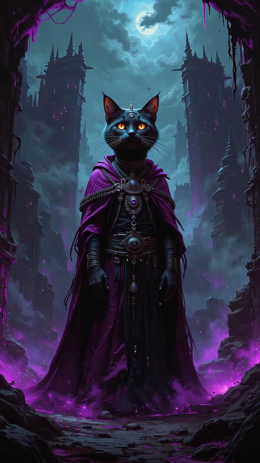 Dark Fantasy Movie Poster, Cat World
