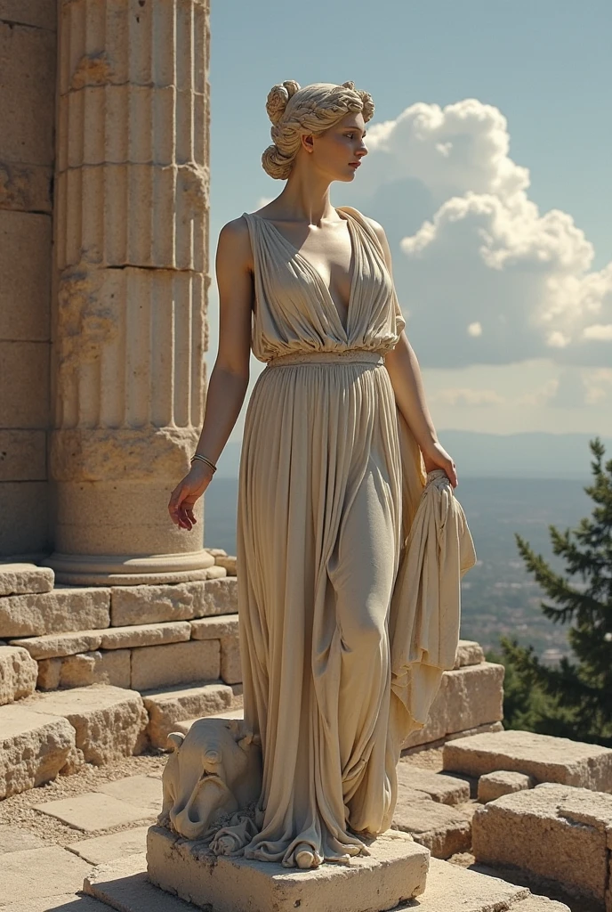 (Naked Greek Goddess), short hair