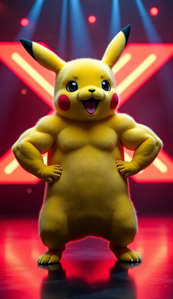 Pikachu bodybuilding 