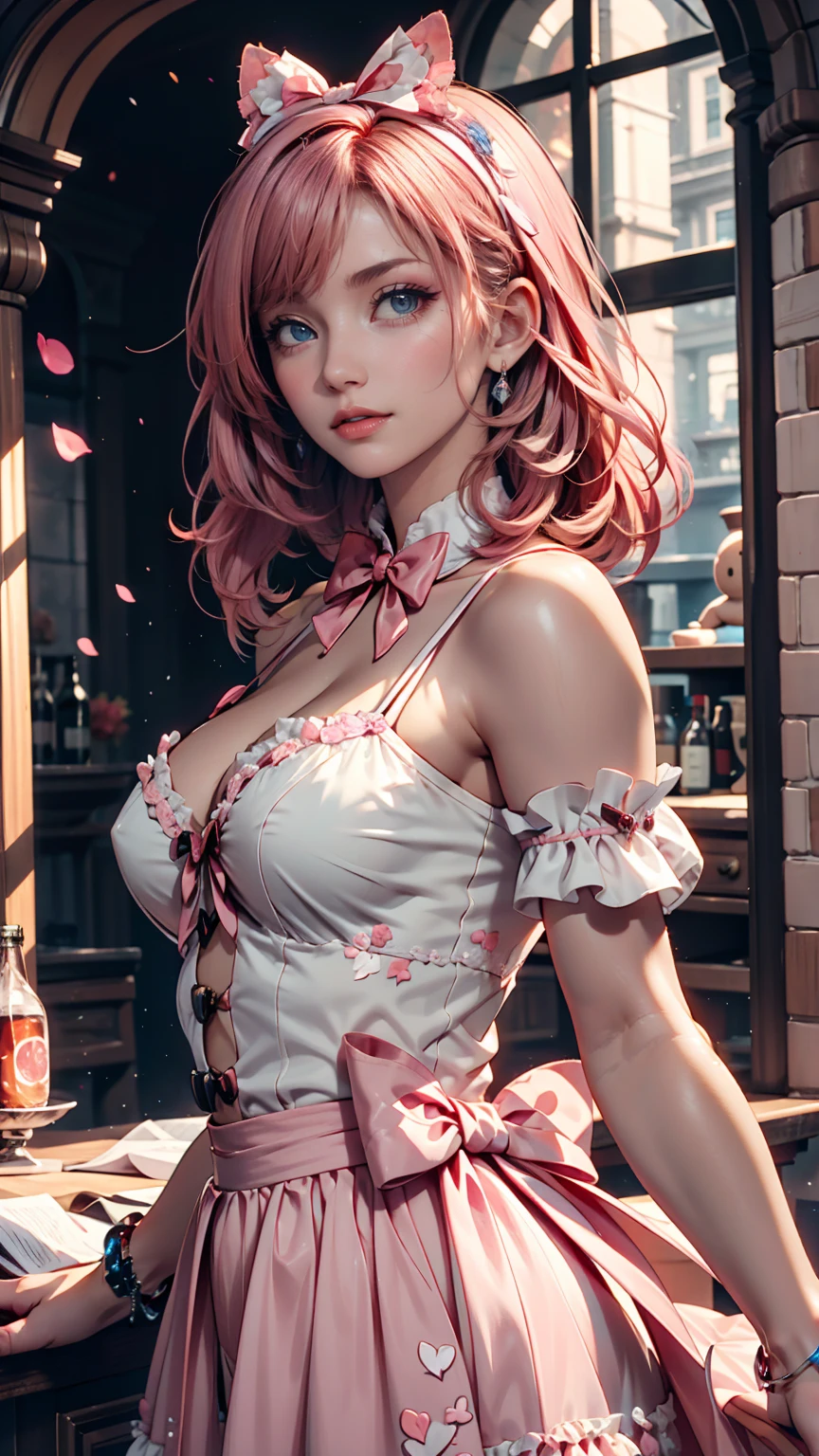 ((Best quality)), ((masterpiece)), (detailed: 1.4), 3D, an image of a beautiful cyberpunk woman, pink hair, night metropolis background, HDR (High Dynamic Range),Ray Tracing,NVIDIA RTX,Super-Resolution,Unreal 5,Subsurface dispersion, PBR texture, Post-processing, Anisotropic filtering, Depth of field, Maximum clarity and sharpness, Multilayer textures, Albedo and specular maps, Surface shading, Accurate simulation of light-material interaction, Perfect Proportions, Octane Render, Two-Tone Lighting,Wide Aperture,Low ISO,White Balance,Rule of Thirds,8K RAW,