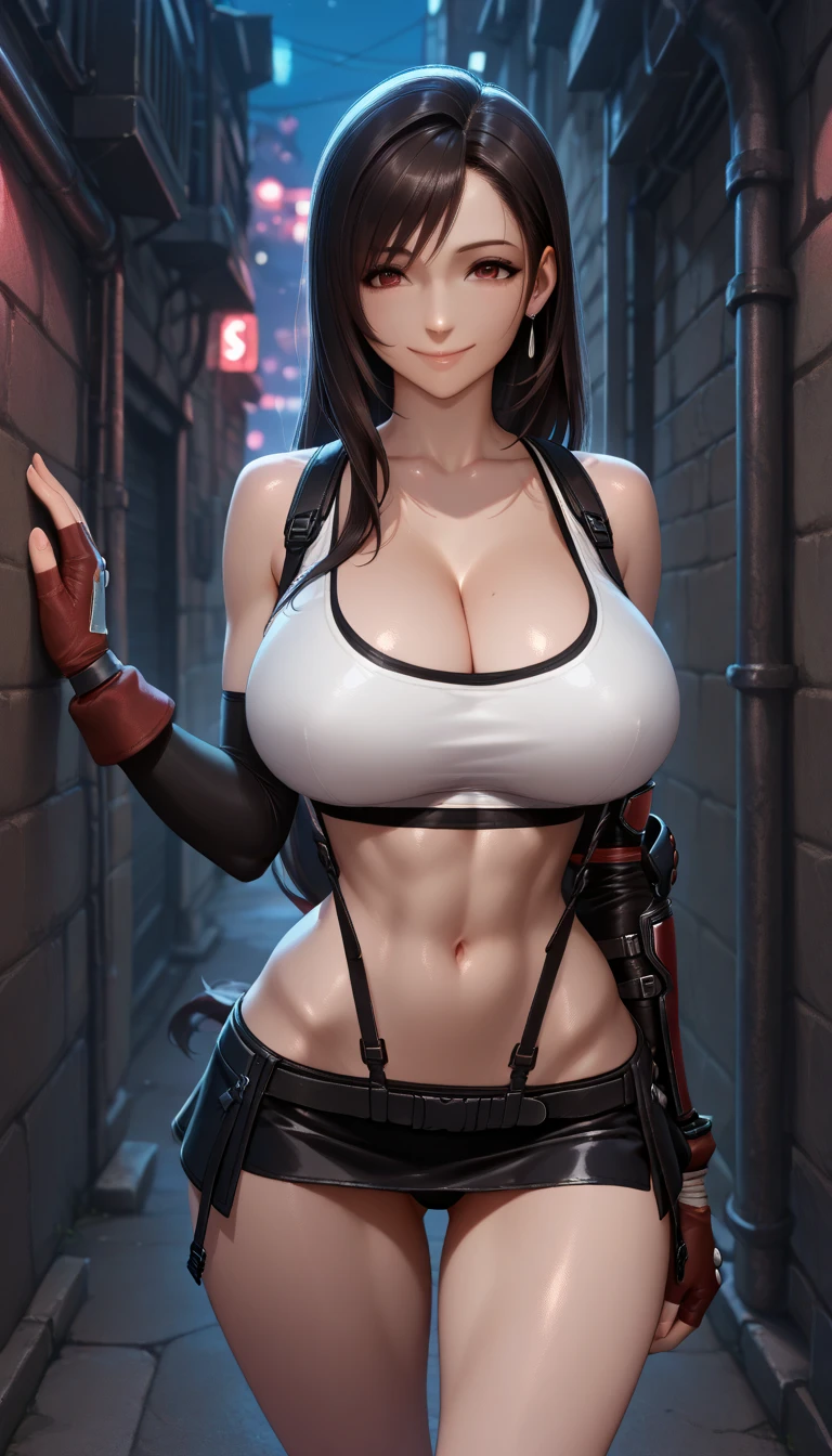 (highest quality, masterpiece: 1.1), (Realistic: 1.3), break (((ff7,Tifa_Lockhart))),(Tifa_Lockhart and monsters),(dark, A barely lit torture chamber:1.3,Wet:1.2,night:1.1),(Face Focus:1.1),On all fours:1.2,  break (((ff7,Tifa_Lockhart))),(Light brown hair, Big Breasts:1.5),(Black catsuit:1.3,Silver Zip,Zip Down:1.8,pubic hair:1.3), break (((ff7,Tifa_Lockhart))),(Shiny oily skin: 1.1),(Hordes of monsters:1.3),(Lots of monsters:1.2),  ((stringy viscous liquid)),(No bra),(No pants),Wet hair, 20-year-old,Sensual,  (Body sweating:1.3),(Sexy pose:1.2),I want to make love with you, heavy rain ,(雨にWet体: 1.3), (Bodysuit with water drops: 1.3), (雨にWet髪: 1.3) , (雨にWet前髪: 1.3), (雨にWetキャットスーツ: 1.3) , (whole body:1.8)