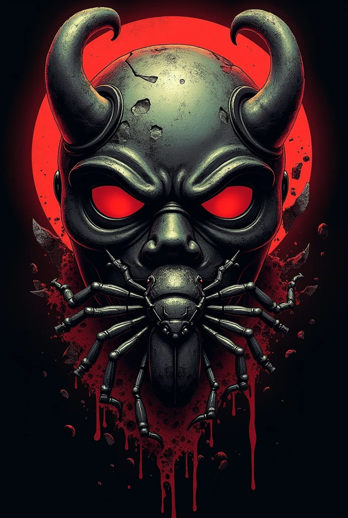 Gere imagens de: Masterpiece, best quality, ultra-detailed in 8K resolution, 1woman, stands against a plain gray background. She has a normal human body, wearing a long, dark trench coat with intricate details. She has a deer's skull with glowing red eyes in the eye sockets. Her expression, though skeletal, exudes a sense of grim determination. Fine detail, high detail