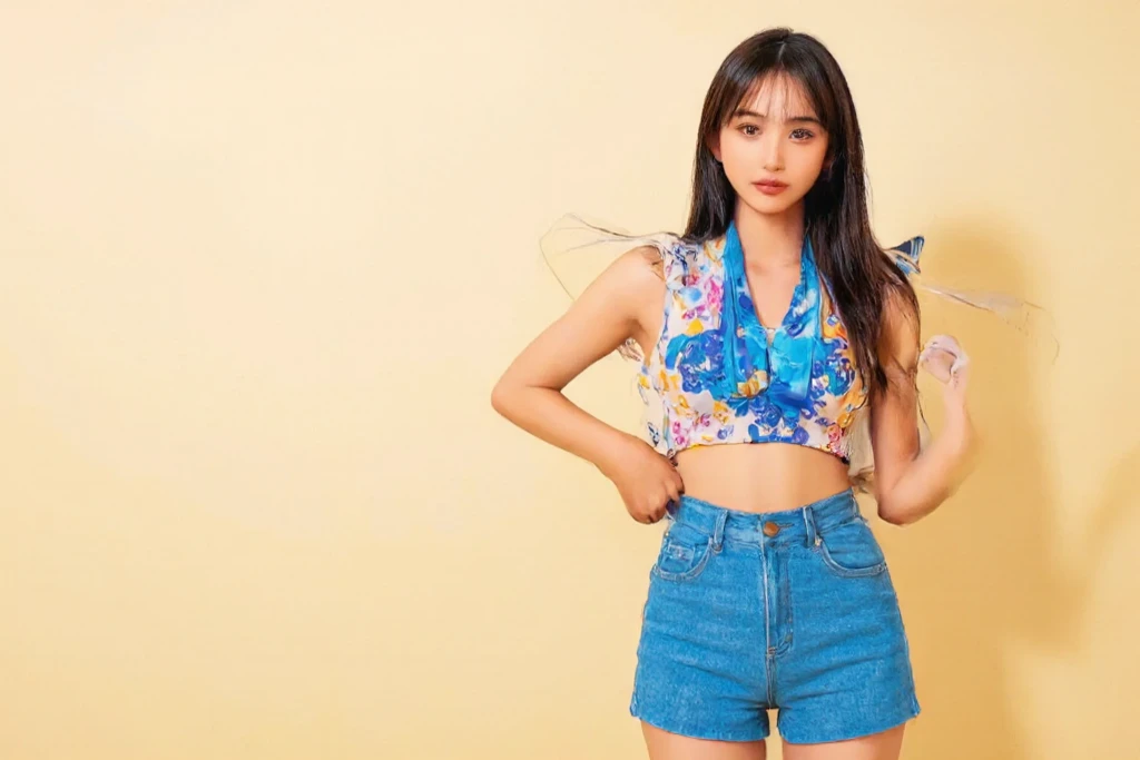(8K、Raw photo、highest quality、masterpiece:1.2)、(realistic、Photoreal)、1 girl、((lingerie、I can see your feet、Bedroom、big breasts、Look at me and smile、)、lots of eyelashes、Glitter on your eyelids、skeletally correct、smile、standing with hands on hips、