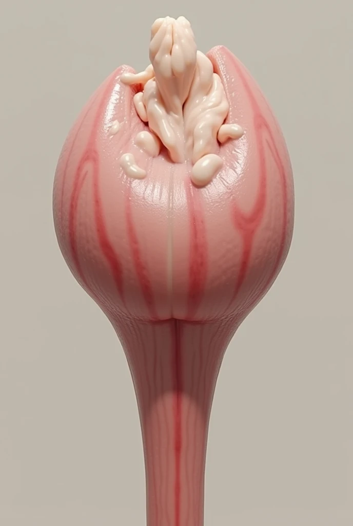 (The female reproductive system), (ovary, oviduct, uterus, Vaginal interor:1.4), (Float in a glass container filled with liquid:1.5), ​masterpiece, top-quality，photorealistic