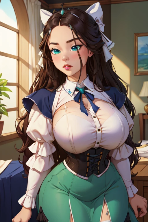 Personagem mulher estilo a seios lindos redondos e firmes tompunk Fiona rainha Anna de Arendelle com marcas de guerras Imagem de desenho animado de uma mulher .Ilustra??o estilo desenho animado, estilo de arte dos desenhos animados, estilo de arte dos desenhos animados, digital illustration style, estilo atompunk design de personagens altamente detalhado, arte digital detalhada coragem, Forest fan art, Design de personagens de retrato, beautiful digital illustration, retrato de alta qualidade, Arte em quadrinhos, mulher jovem cabelo com transas lindas . Queen Anna of ArendelleBeautiful lined eyes Medium large bust and wonderful sexy clothes. image expression of sexual desire from waist to head illustration Queen Anne of Arendelle atompunk style Fallout 4 style pose beautiful round and firm breasts playboy magazine